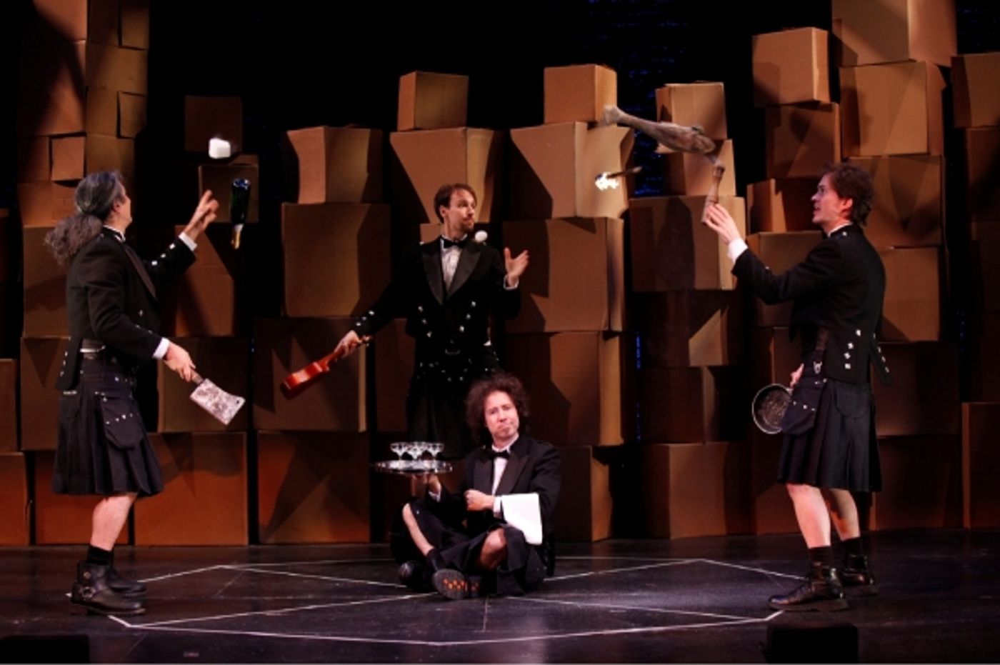 Photo Flash: THE FLYING KARAMAZOV BROS. Opens at Minetta Lane Tonight, 8/9  Image