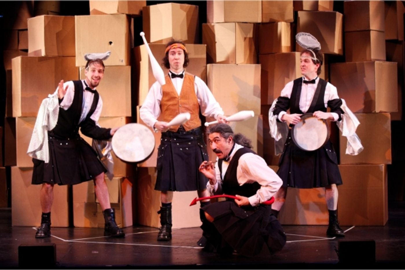 Photo Flash: THE FLYING KARAMAZOV BROS. Opens at Minetta Lane Tonight, 8/9  Image