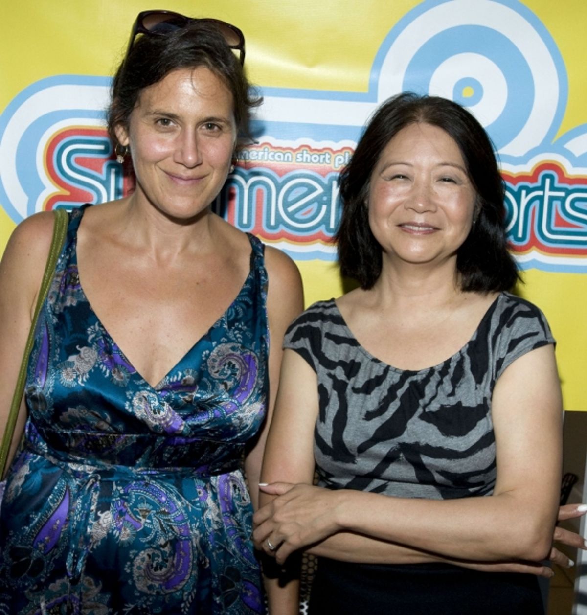 Laura Barnett with cast member Jo Yang  at 