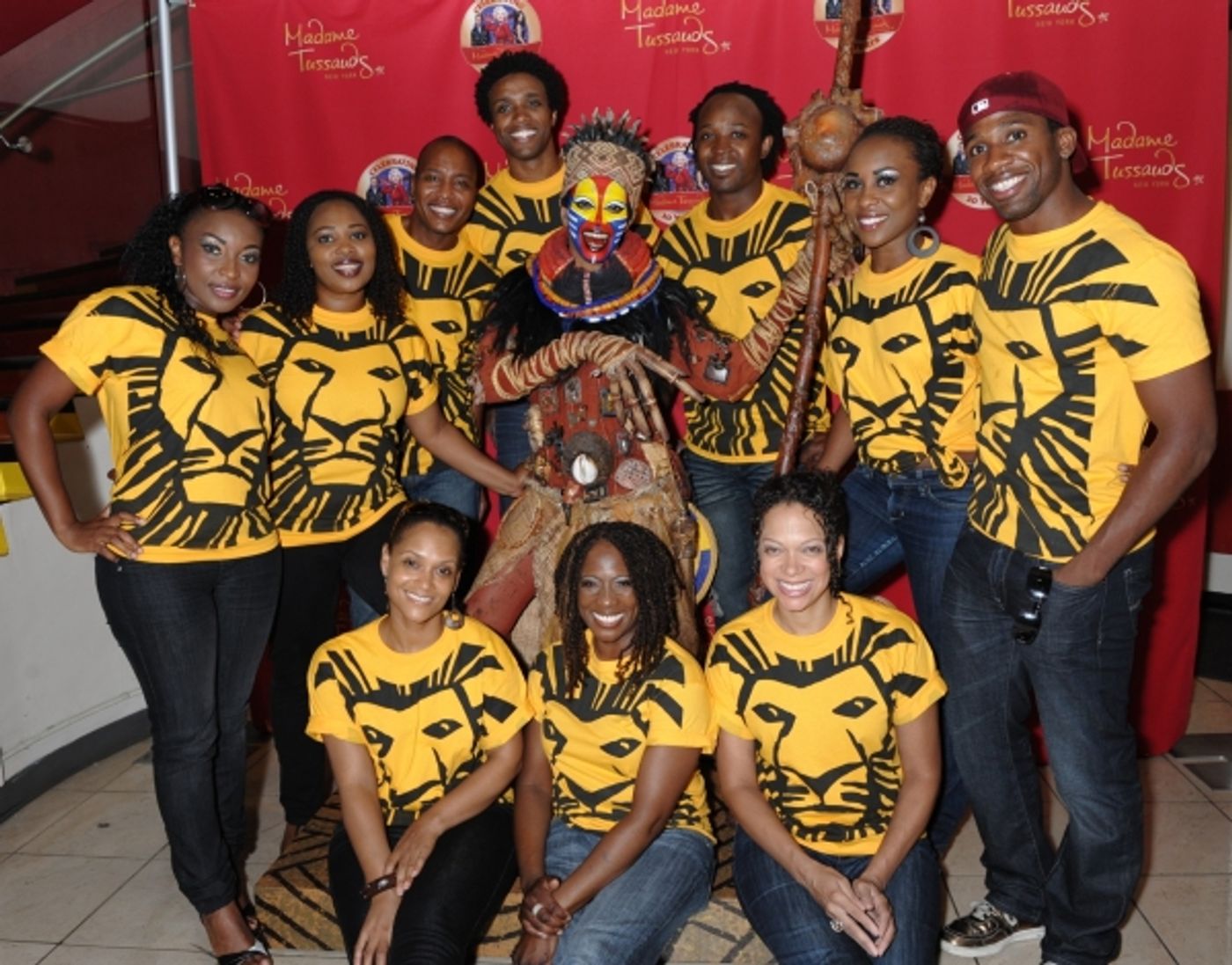 Photo Flash: LION KING Cast Visits Rafiki at Madame Tussauds  Image