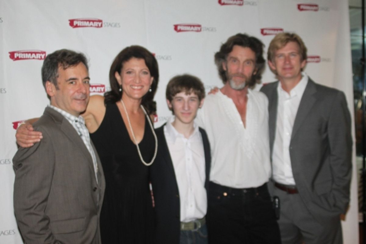Mark Nelson, Amy Aquino, Noah Robbins, John Glover and Bill Brochtrup at 