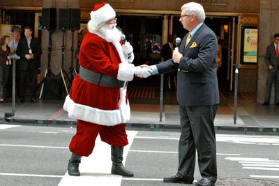 Santa Claus and James Covington Photo