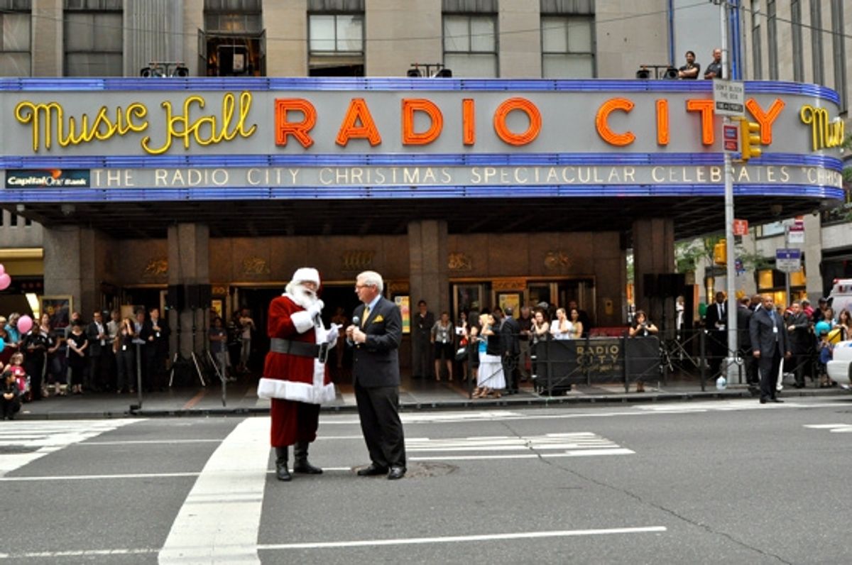 Santa Claus and James Covington at 