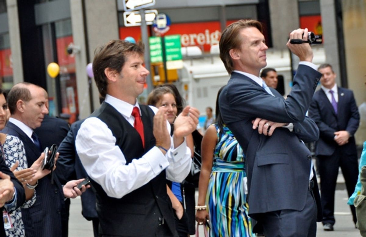 Race Taylor watching the Radio City Rockettes at 