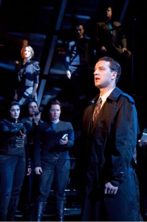 Jill Paice and Euan Morton with Ensemble Photo