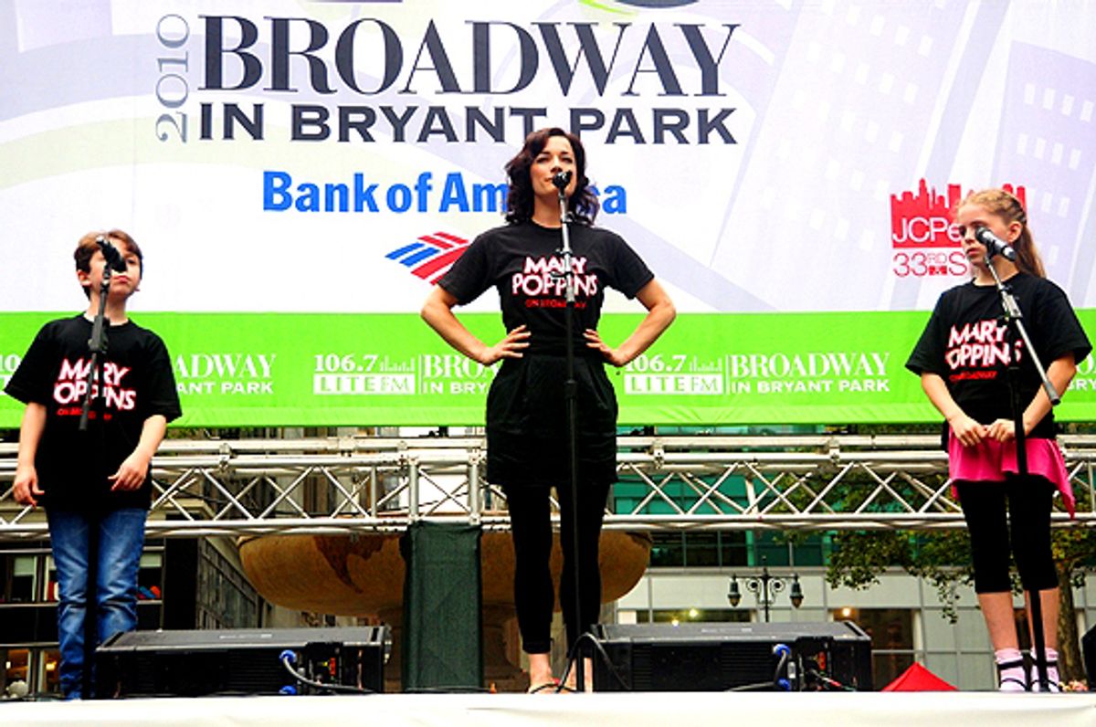 Ethan Haberfield, Laura Michelle Kelly ( Mary Poppins ) at 