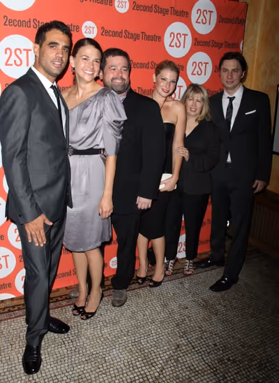 Director Peter Dubois, Bobby Cannavale, Sutton Foster, Ari Graynor, Playwright Paul W Photo