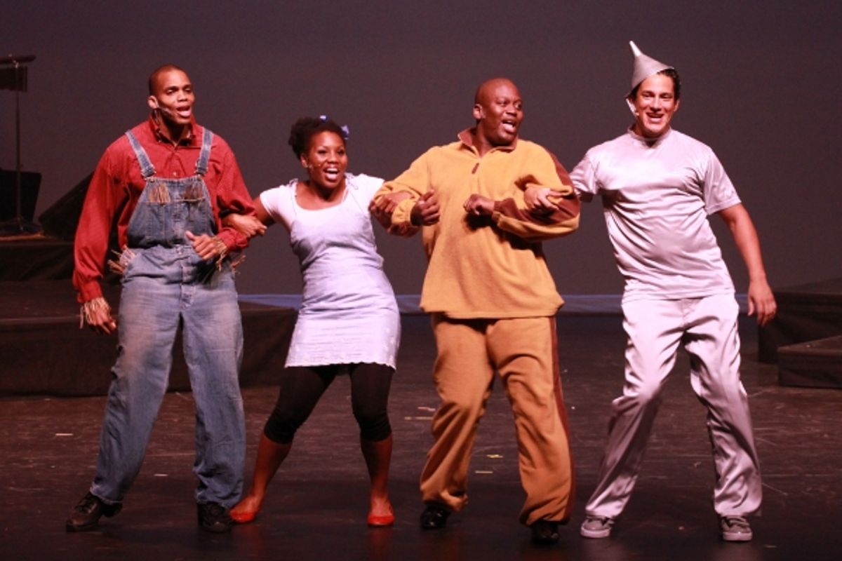 Tituss Burgess and Nicholas Rodriguez with BDF Students at 