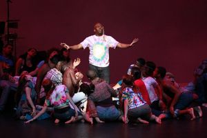 Titus Burgess and Students @ BroadwayWorld Titus Burgess and Students Photo