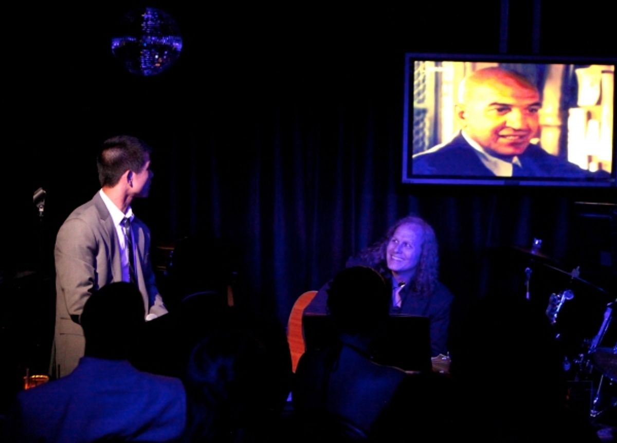 Telly Leung and namesake Telly Savalas at 