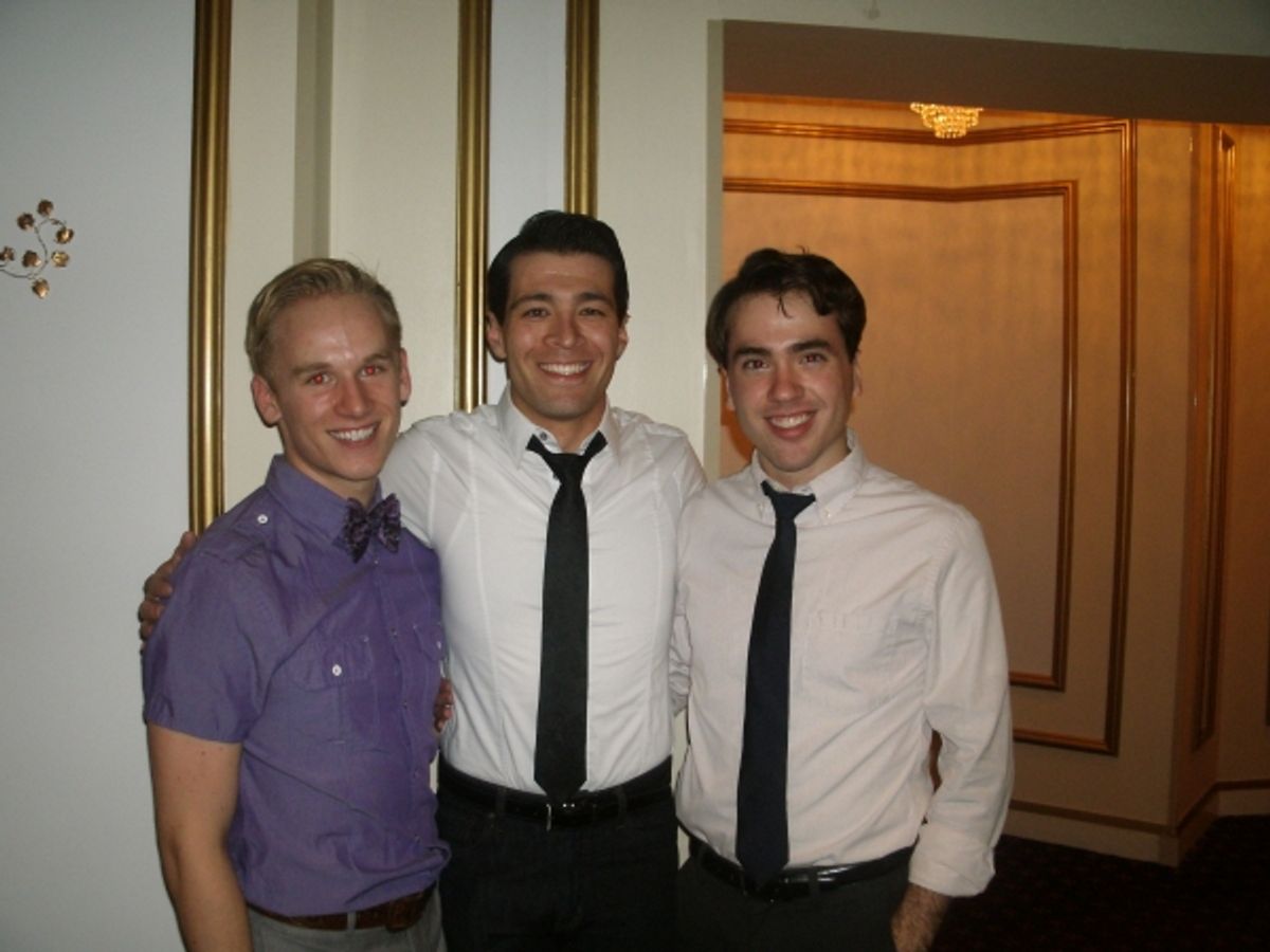 Evan Autio (Gentleman of Japan), Kent Hania (Band Singer), and Nate Lewellyn at 