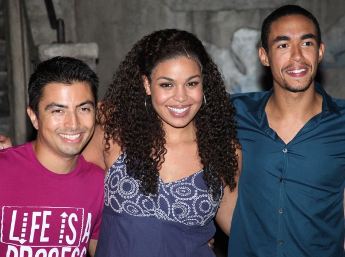 Shaun Taylor-Corbett, Jordin Sparks and Kyle Beltran at 