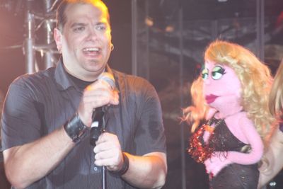 Mike Todero and Lucy the Slut Photo