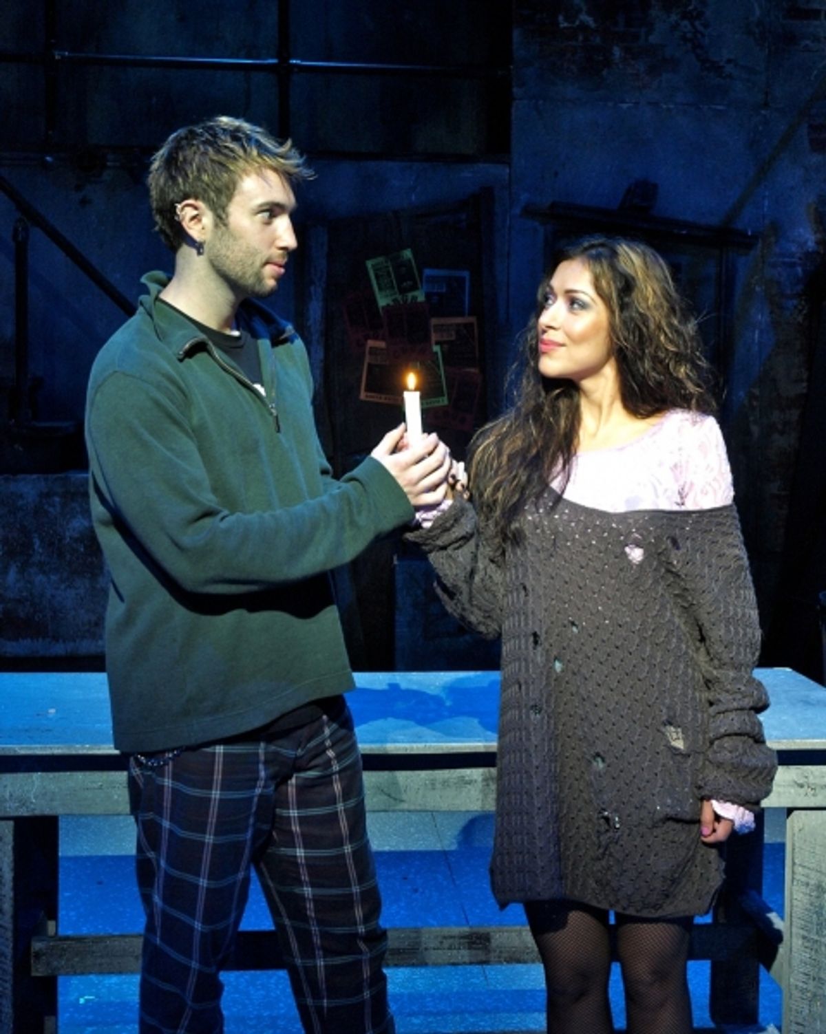 Mark Ayesh (Roger) and Steena Fernandez (Mimi)  at 