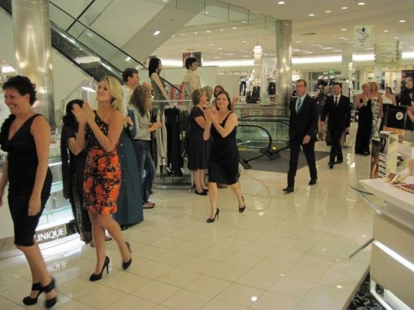 Cary Street, Laura Thomas Sonn, Alice Raver, David Compton and company Photo