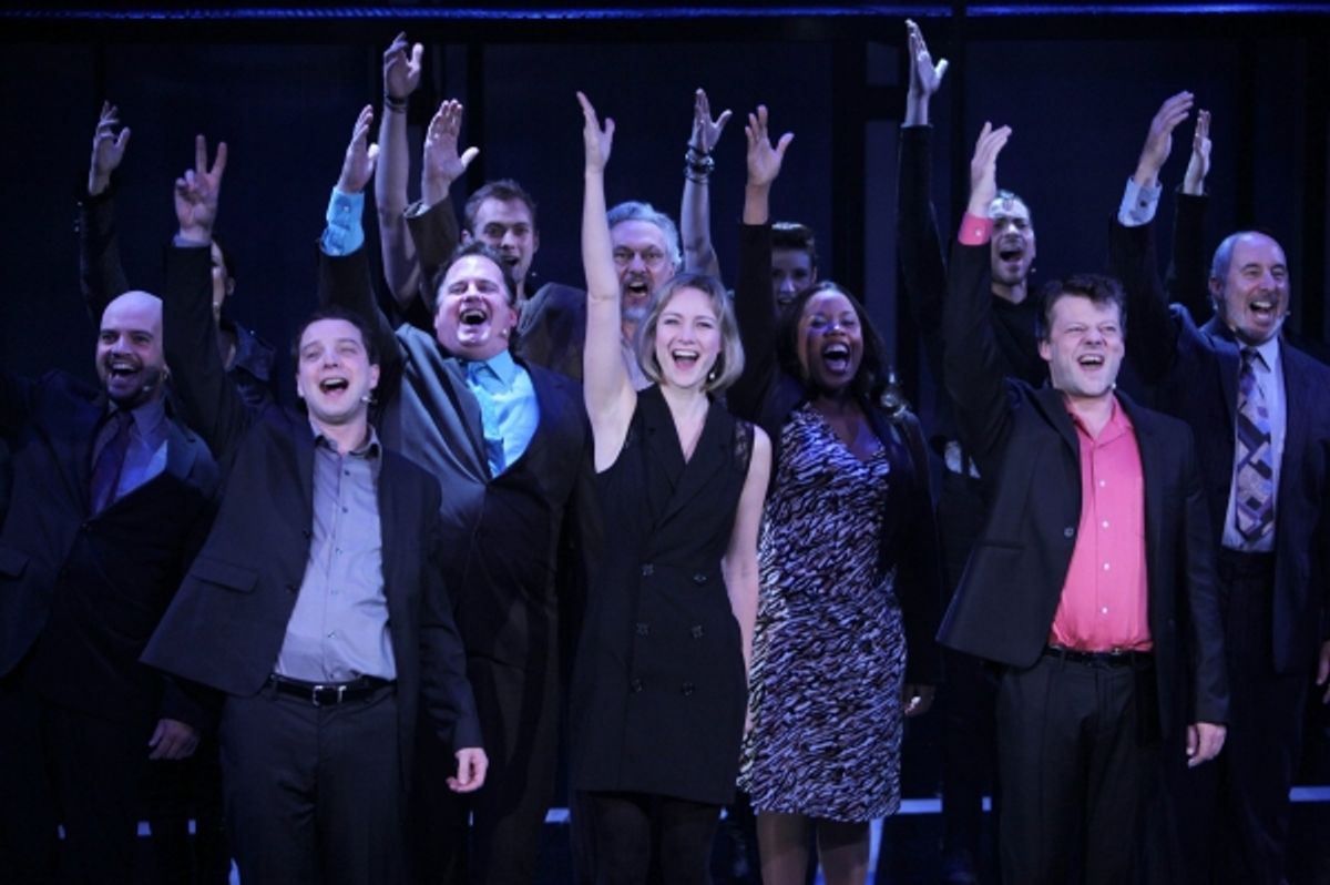 Euan Morton & Jill Paice, Jeremy Kushnier and the Cast of CHESS at 