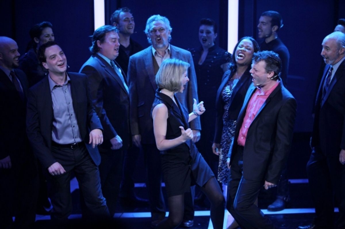 Euan Morton & Jill Paice, Jeremy Kushnier and the Cast of CHESS at 