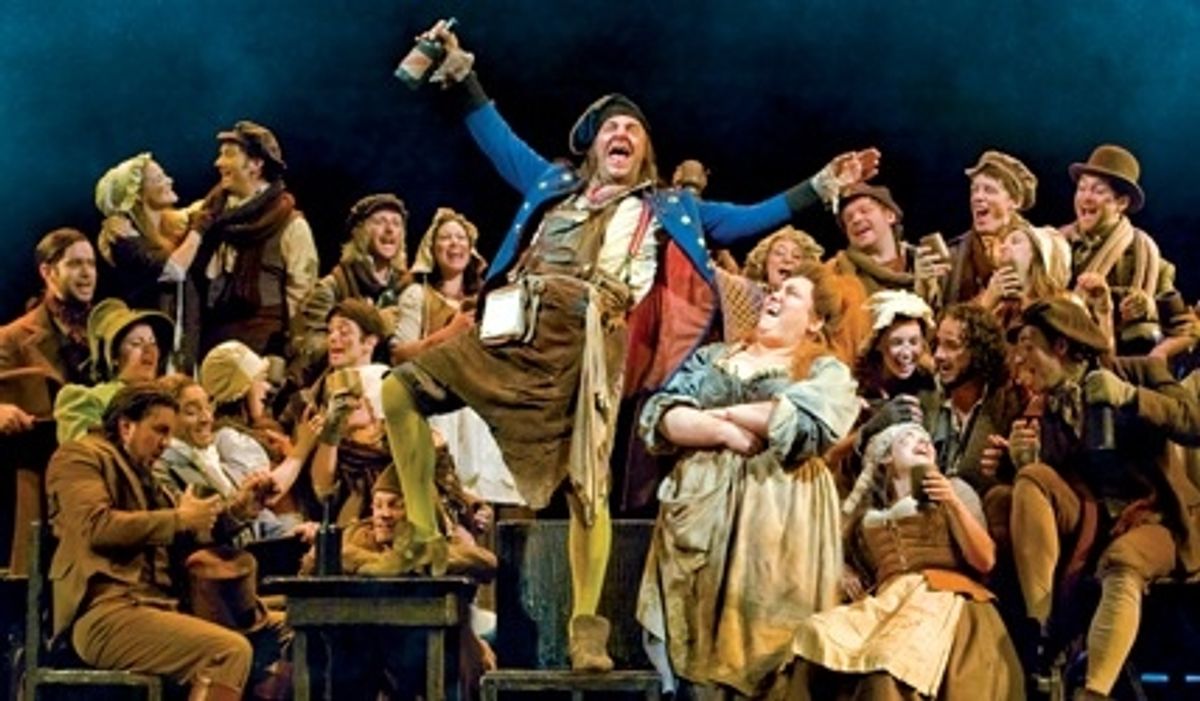 Martin Ball and Lorainne Bruce with LES MISERABLES Company at 