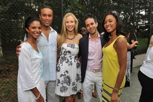 Andrea and Maurice Dubois with friends Photo