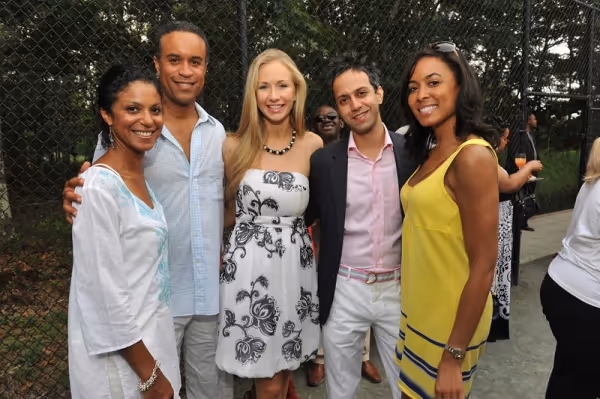 Andrea and Maurice Dubois with friends Photo