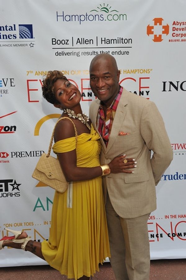 Board member Jocelyn Taylor and Carl Nelson Photo