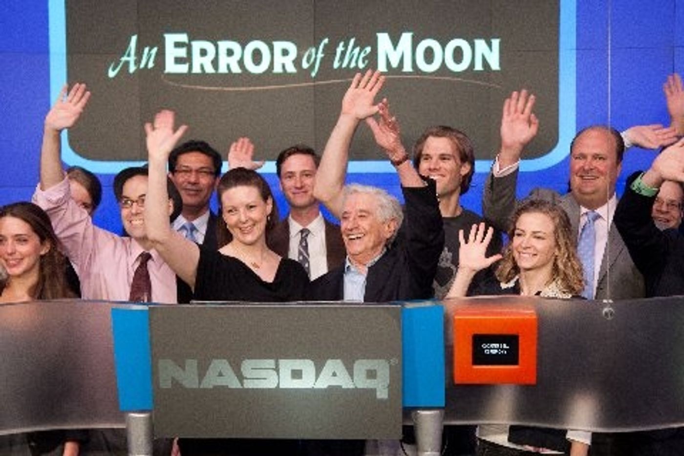 Photo Flash: AN ERROR OF THE MOON Rings NASDAQ Bell  Image