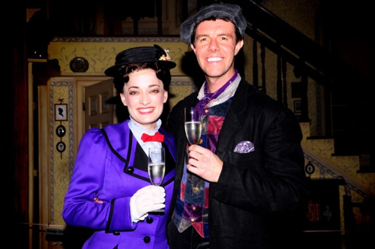 Laura Michelle Kelly and Gavin Lee at 