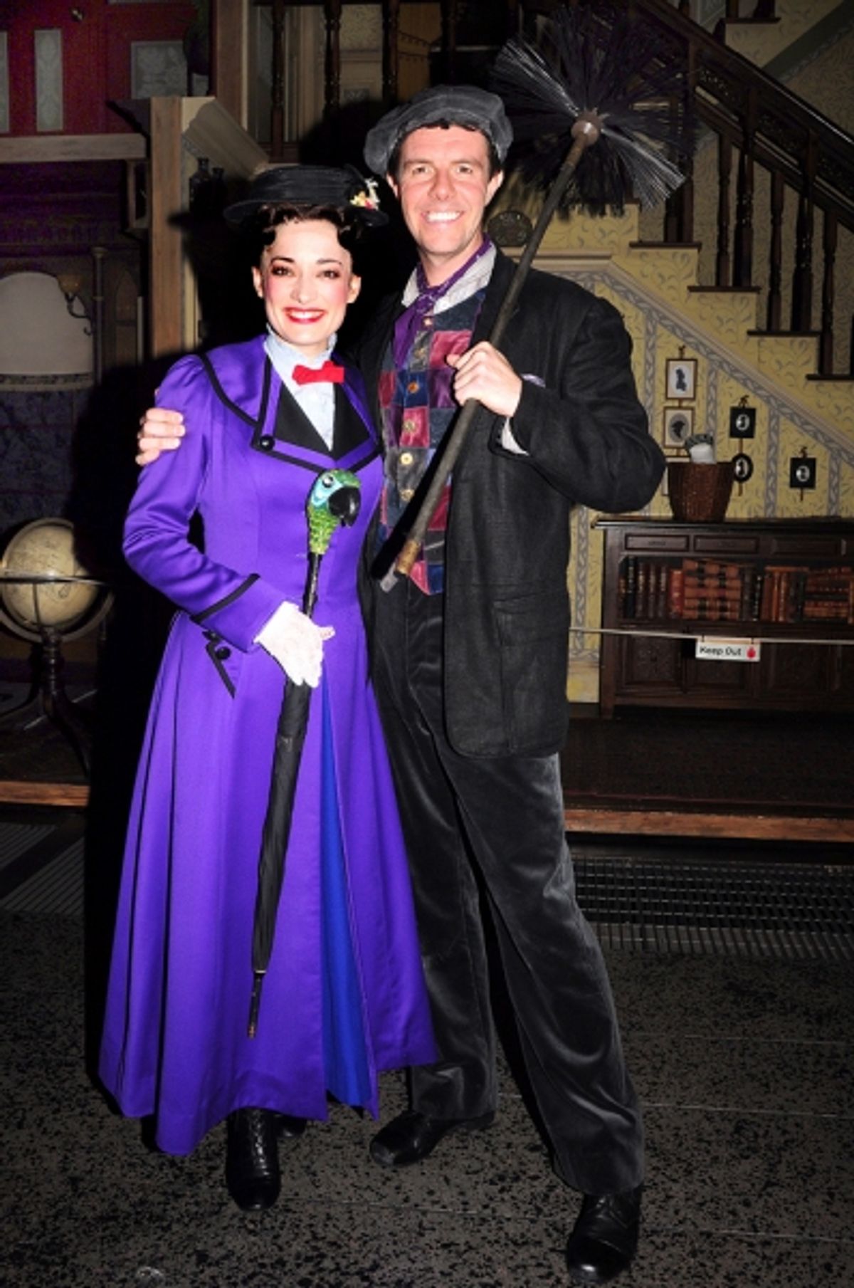 Laura Michelle Kelly and Gavin Lee at 