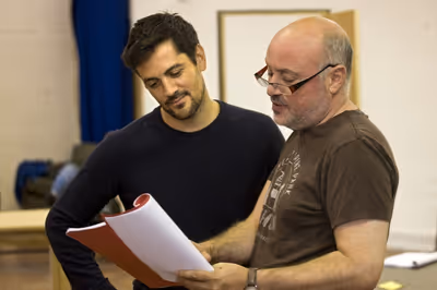 Michael Landes and Lindsay Posner  Photo