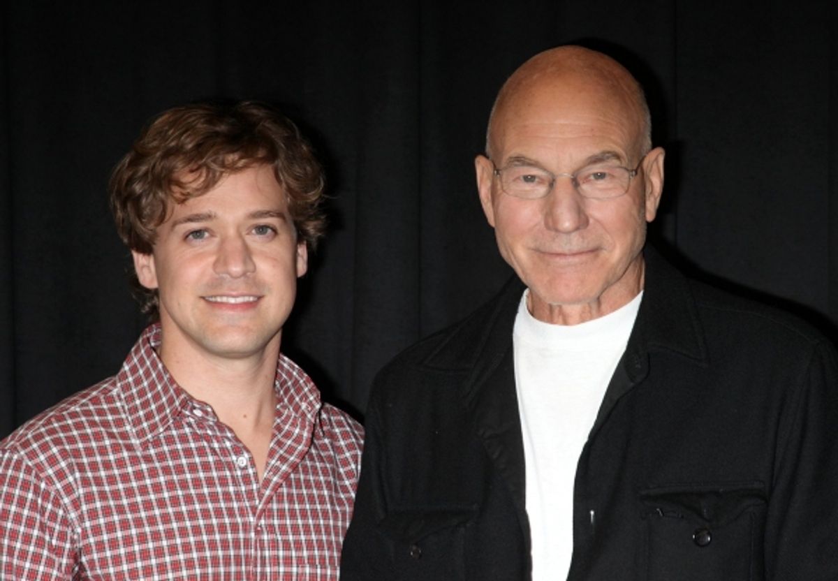 T.R. Knight & Patrick Stewart at 