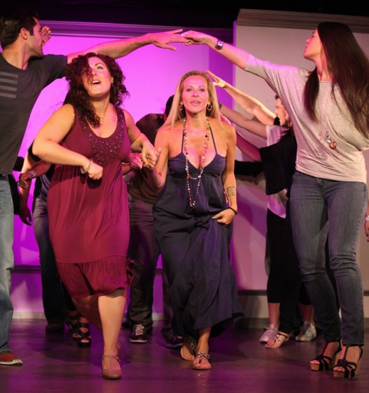 Leah Gerstel and Dina Manzo with Company
 at 