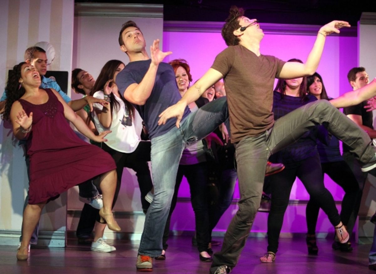 Leah Gerstel, Daniel Robinson and Kevin McIntyre with Company at 