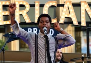 Ty Taylor of Vintage Trouble at The Americana at Brand Photo
