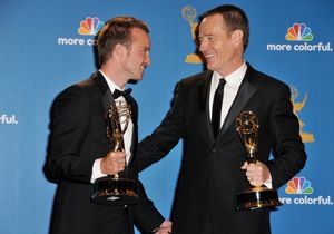 Aaron Paul and Bryan Cranston @ BroadwayWorld Aaron Paul and Bryan Cranston Photo