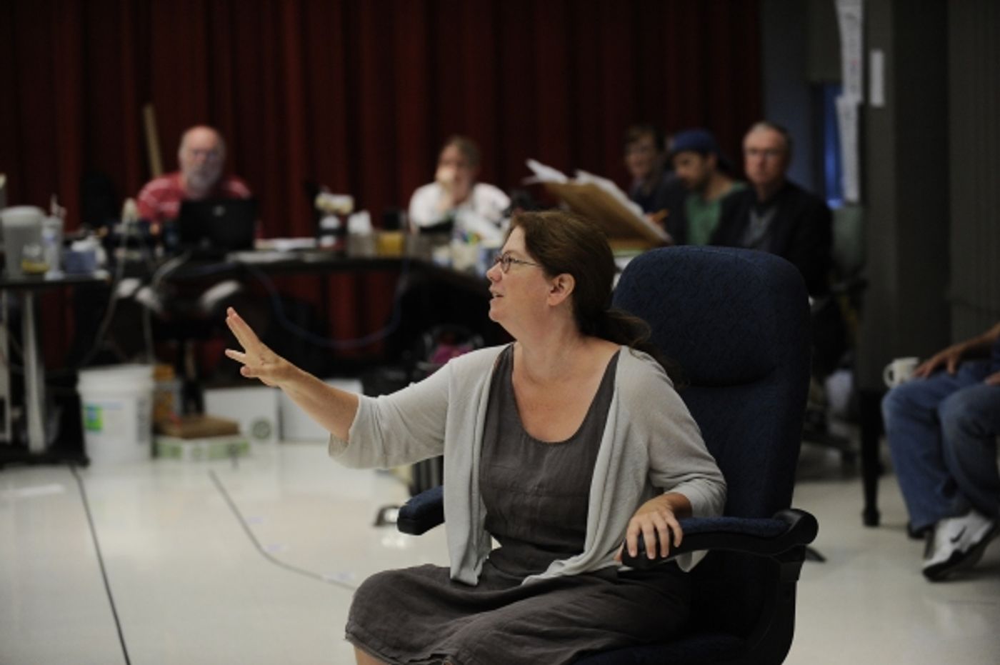 Photo Flash: Packard, Molina et al. in Rehearsal for Goodman's CANDIDE  Image