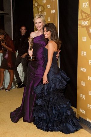 Jane Lynch and Lea Michele
 Photo