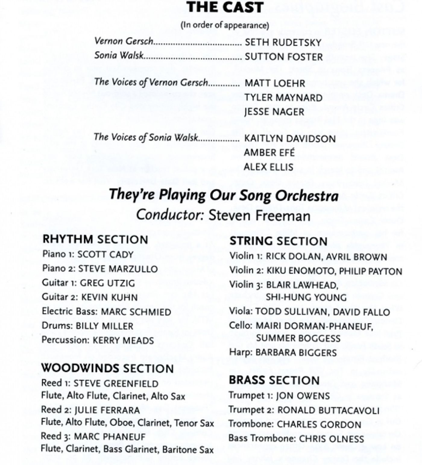 Photo Coverage: THEY'RE PLAYING OUR SONG Curtain Call  Image