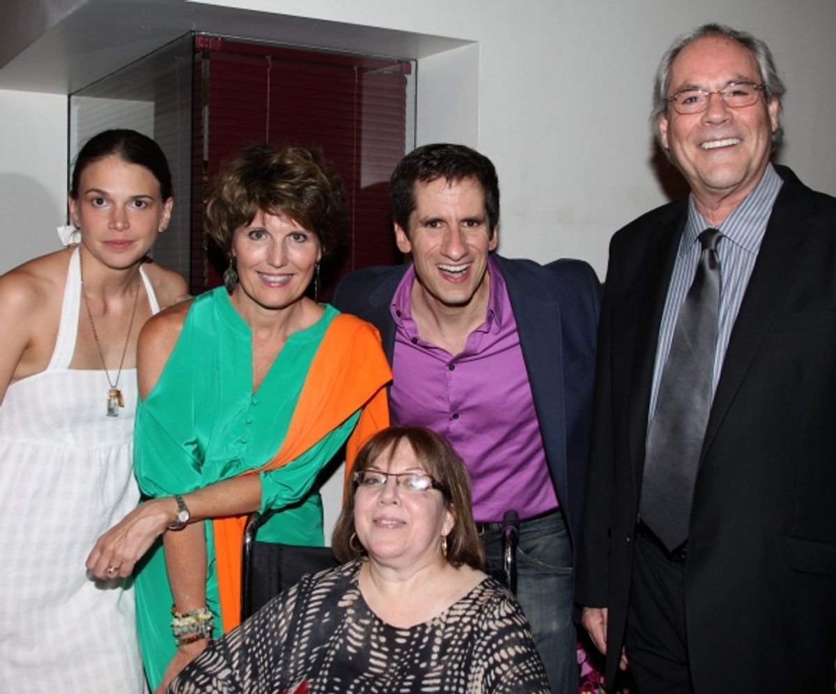Sutton Foster, Lucie Arnaz, Seth Rudetsky & Robert Klein at 