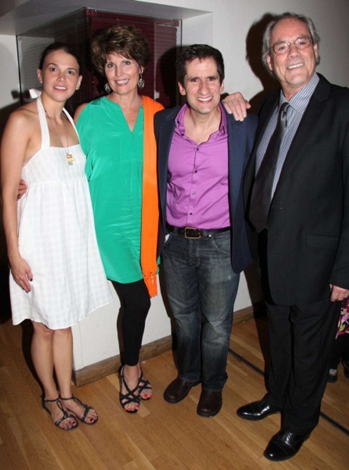 Sutton Foster, Lucie Arnaz, Seth Rudetsky & Robert Klein at 