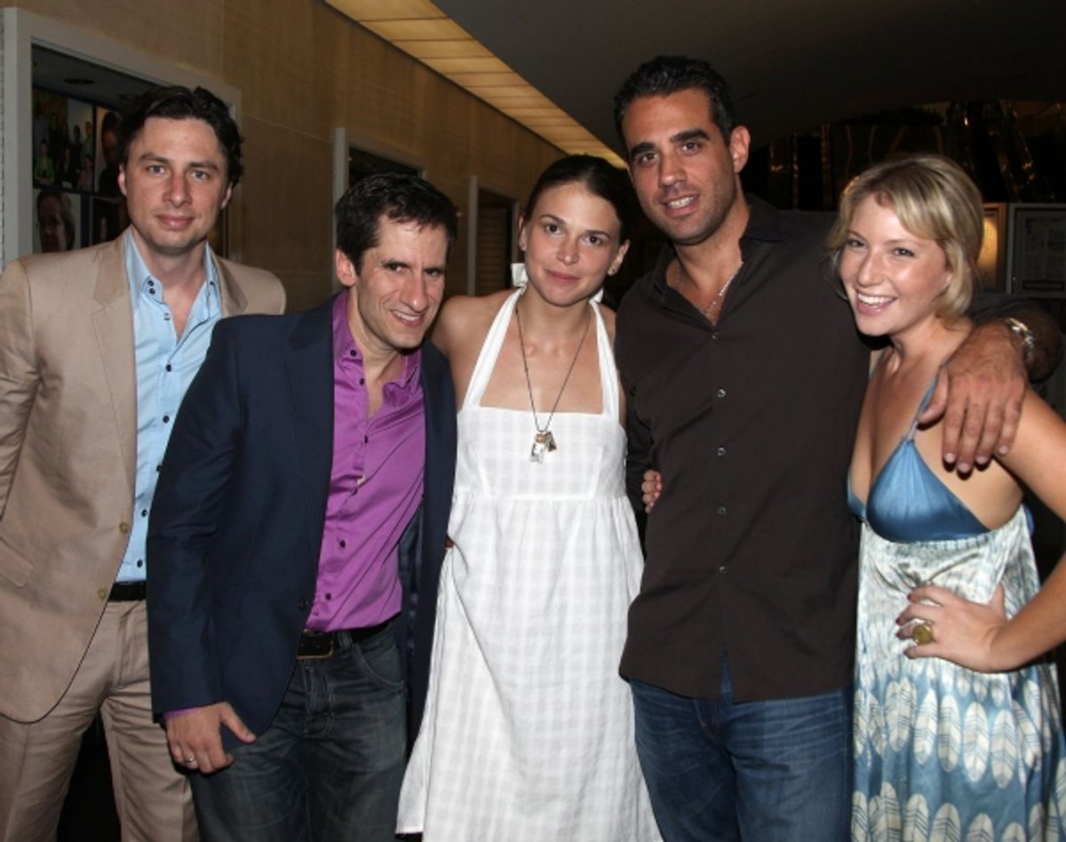 Zach Braff, Seth Rudetsky, Sutton Foster, Bobby Cannavale, Ari Graynor at 