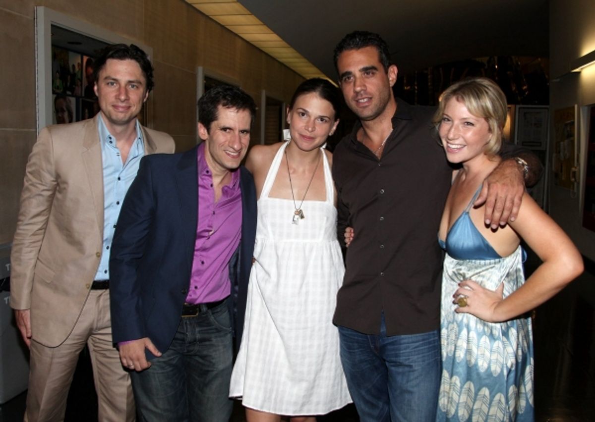 Zach Braff, Seth Rudetsky, Sutton Foster, Bobby Cannavale, Ari Graynor at 