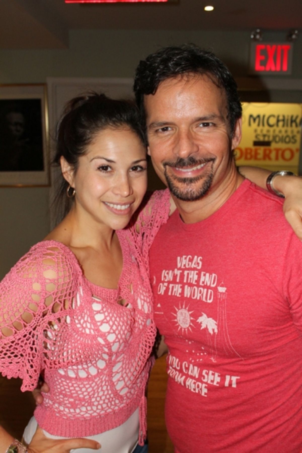 Bianca Marroquin and Rick Negron at 