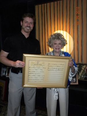 Harlan Boll and Phyllis Diller @ BroadwayWorld Harlan Boll and Phyllis Diller Photo