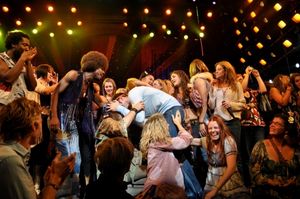 Gavin Creel and HAIR Cast Photo