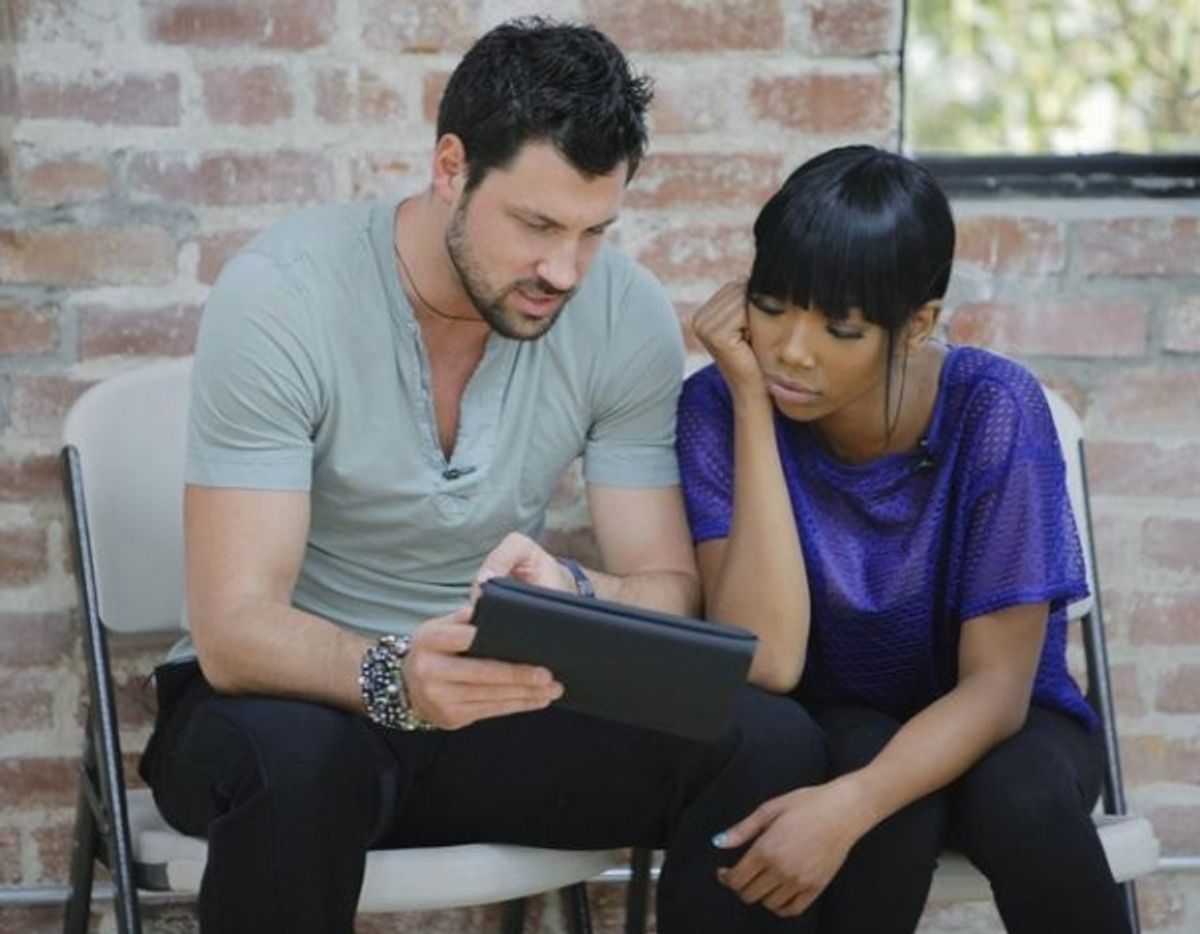 Maksim Chmerkovskiy and Brandy at 