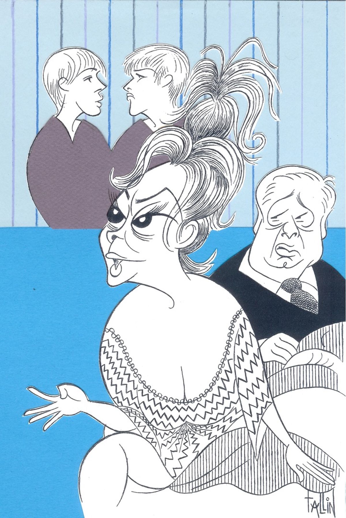 Zachary Booth, Preston Sadleir, Elizabeth Ashley and Brian Murray in ME, MYSELF AND I at 