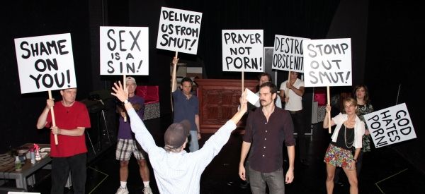 (l-r) Frank Blocker, John-Charles Kelly, Stephen Hope, Jerry Douglas (Director), Malc Photo