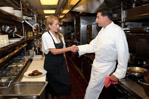 Lauren Bosworth and Chef John Deloach @ BroadwayWorld Lauren Bosworth and Chef John Deloach Photo