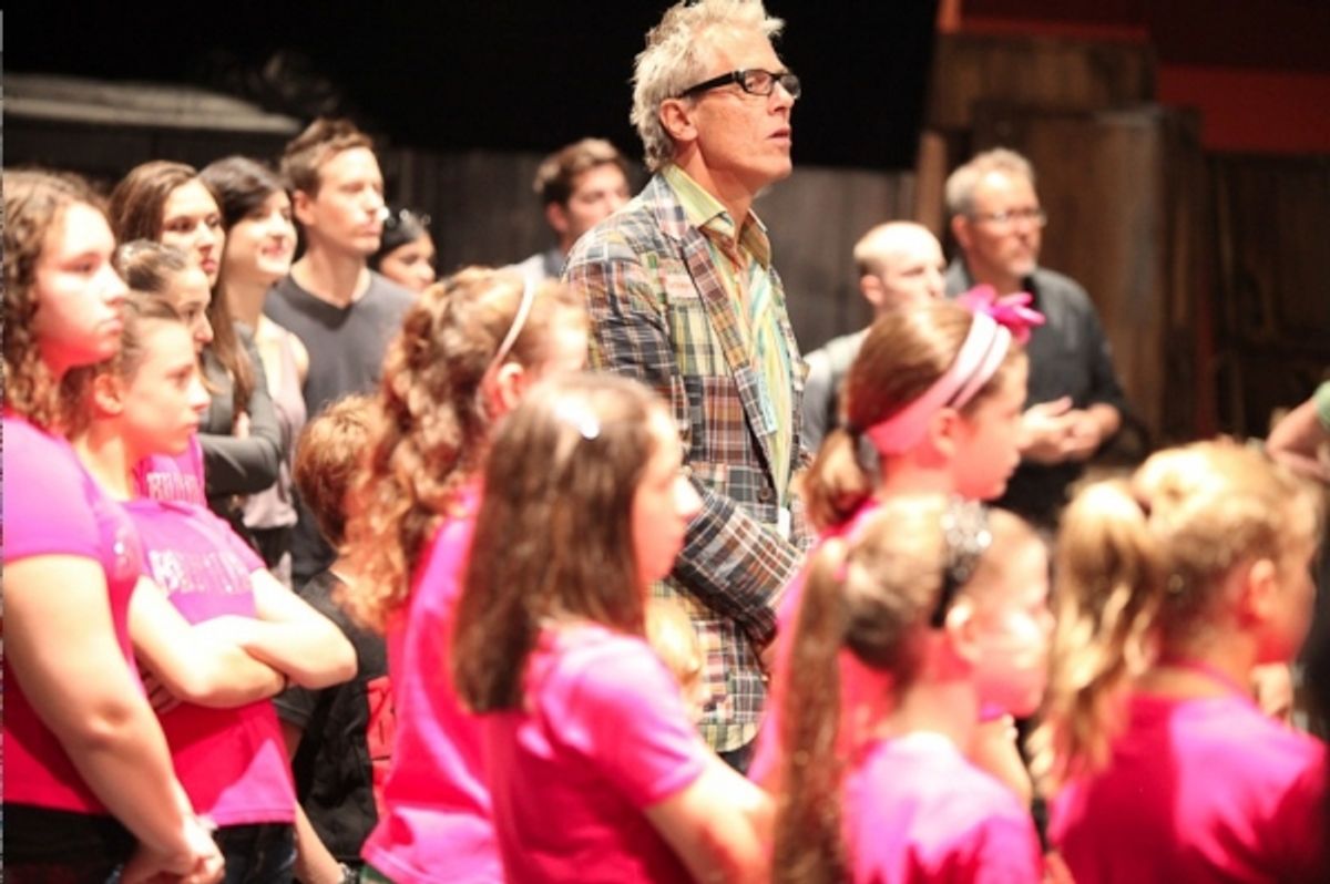 Associate director Julian Webber and BILLY ELLIOT Kids at 