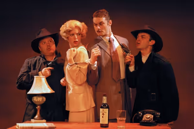 Brad DePlanche* (Clown 1), Deanna Gibson* (Pamela), Spencer Plachy* (Richard Hannay), Photo